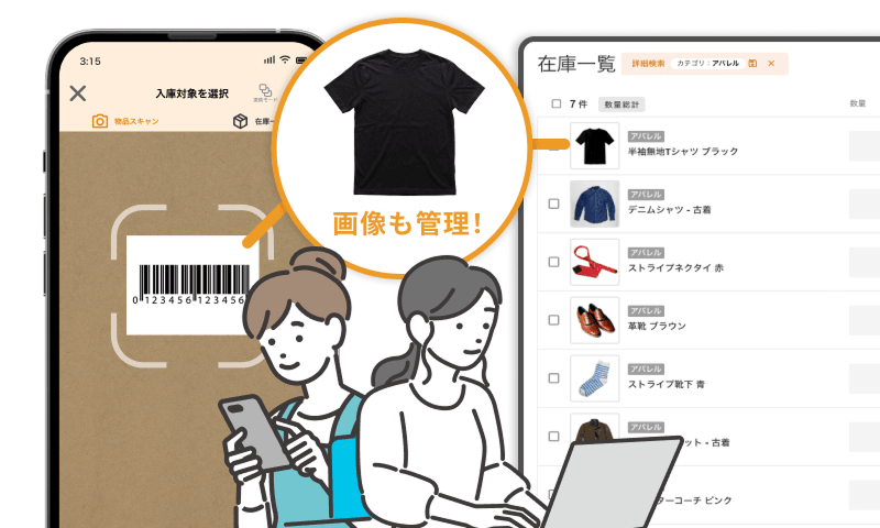 アパレル卸の場合のイメージ